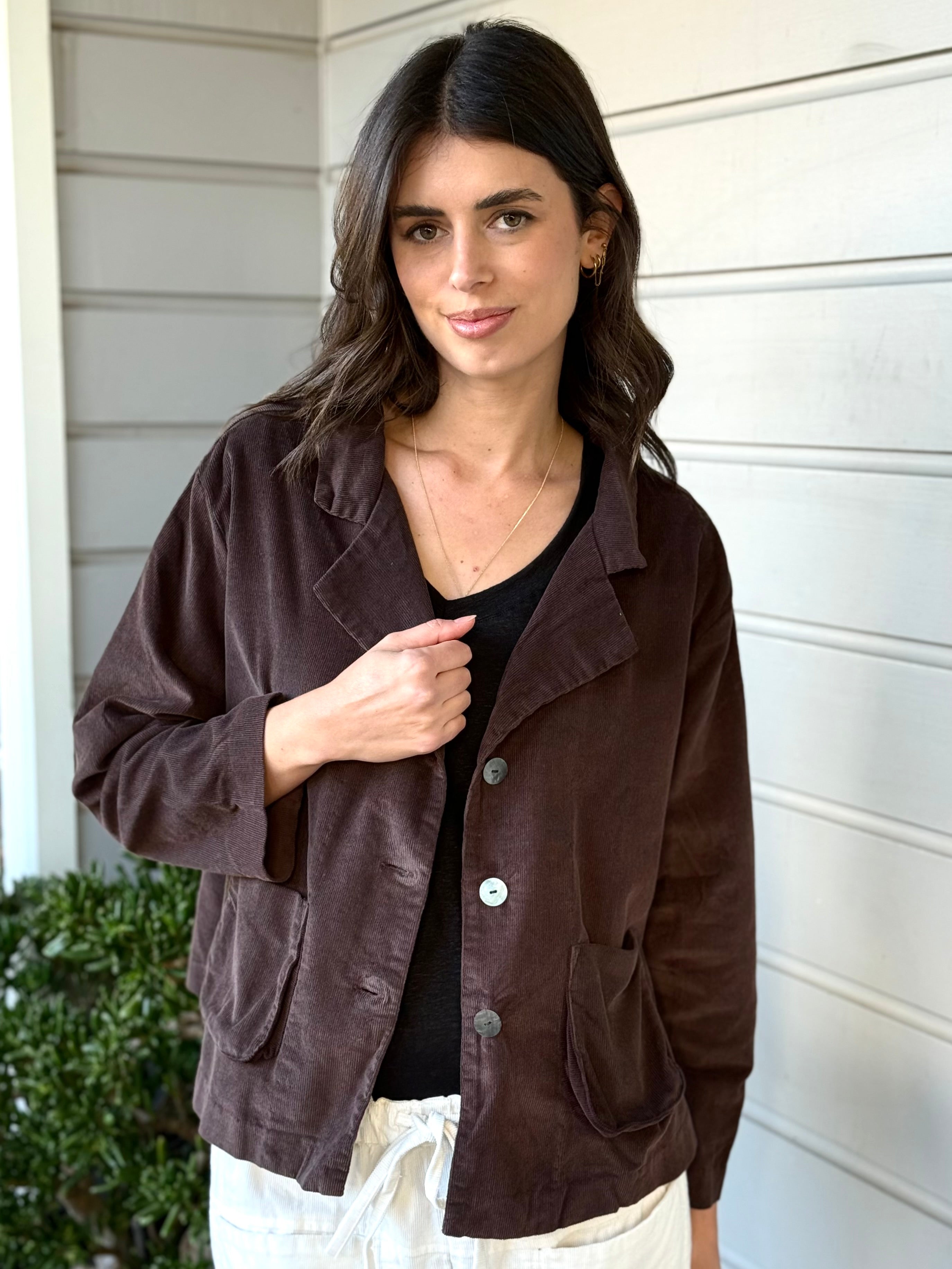 brooke jacket-chocolate cord