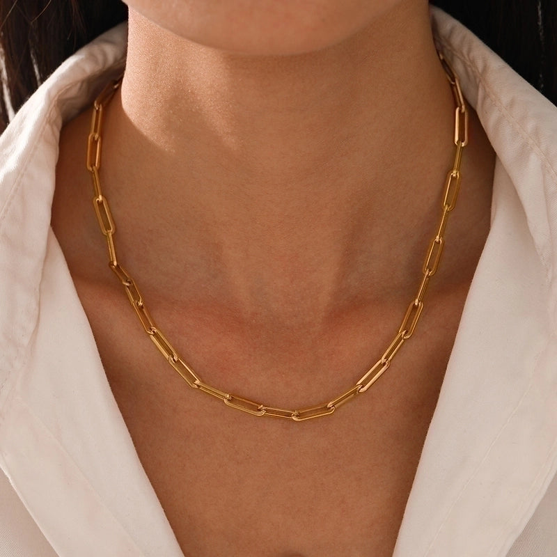 Minimalist None 304 Stainless Steel Stainless Steel Necklaces