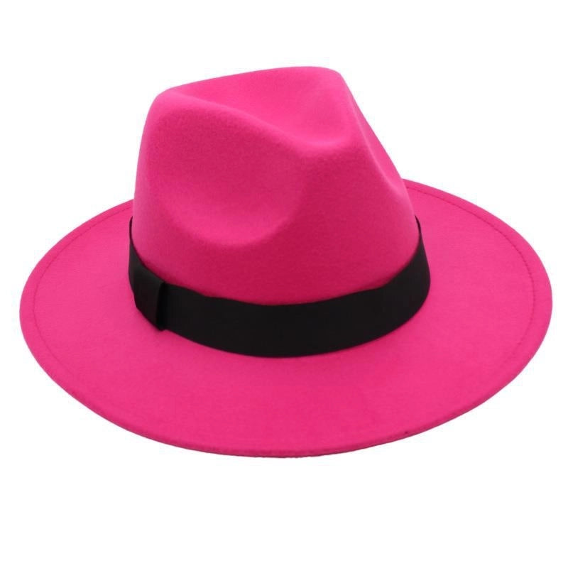 Beach Ferdo Hat Tie-dyed Top Hat Jazz Hat Men And Women Felt Hat Temperament Woolen Hat Trend