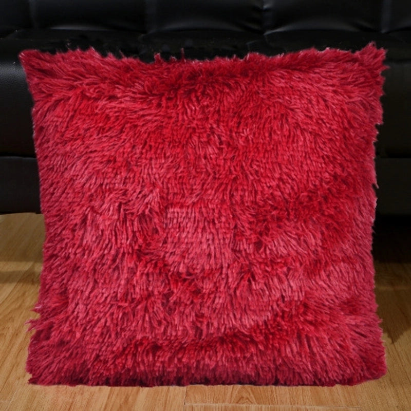 Fashion Solid Color Pv Velvet Throw Pillow Pillow Cases
