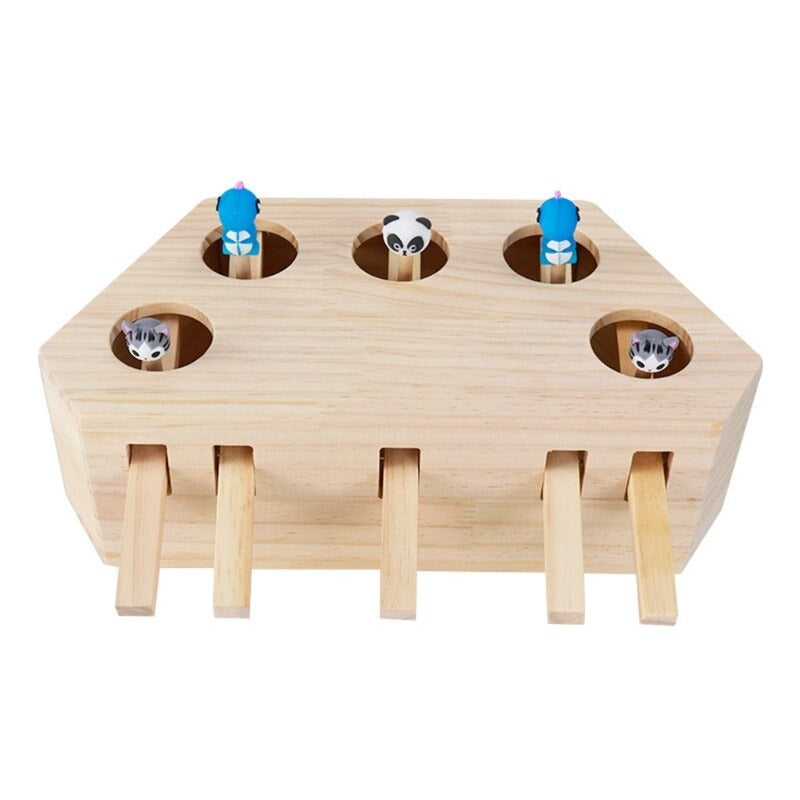 Wooden Cat Exercise Toy