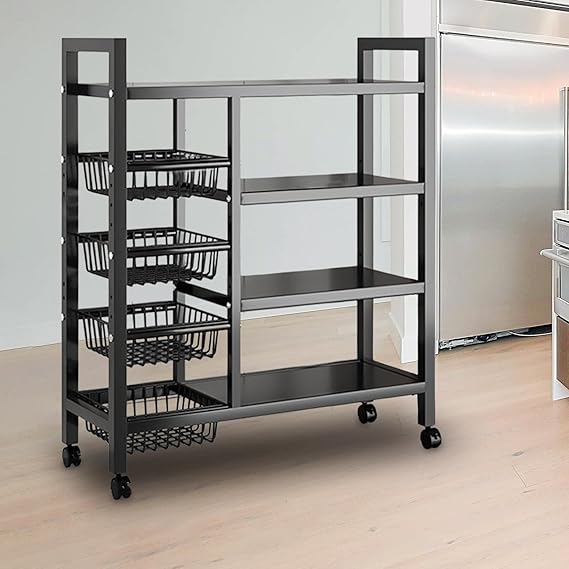 4 Layer Dual Sided Rack. Kitchen Metal Organizer
