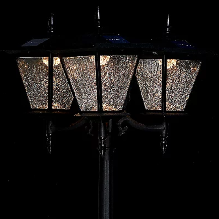 🎉Today's Specials💝Buy 2 get 2 free ✨  Energizer Solar 3-Head Lamp Post w/ Detachable Planter
