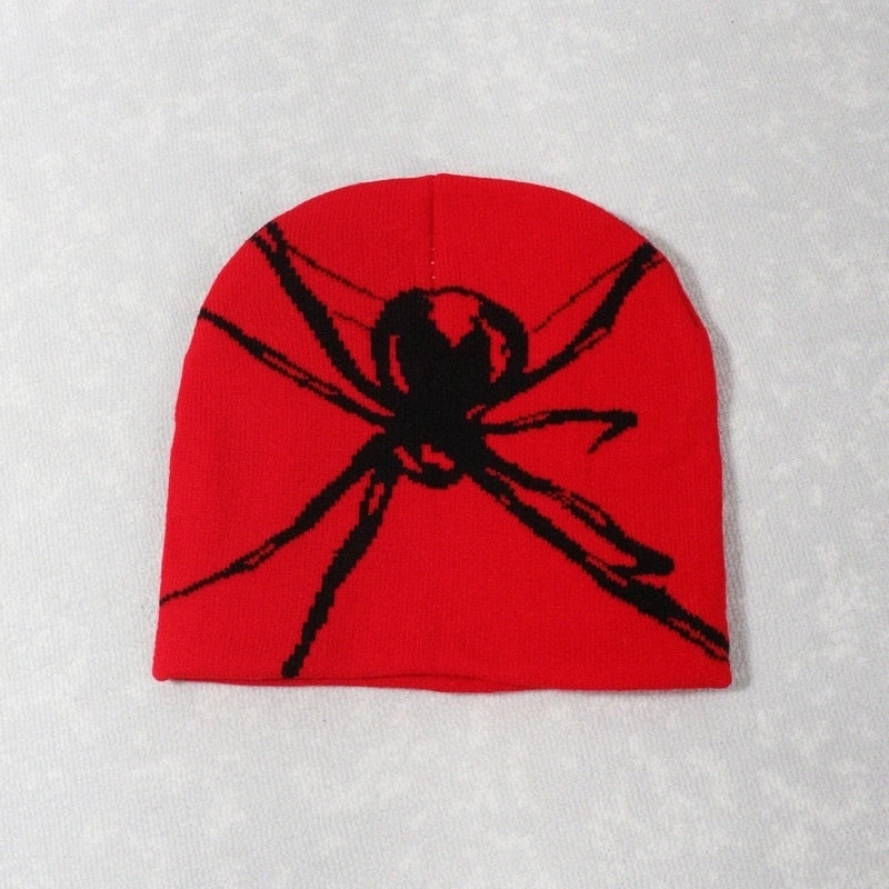 Unisex Hip-Hop Vintage Style Spider Eaveless Wool Cap