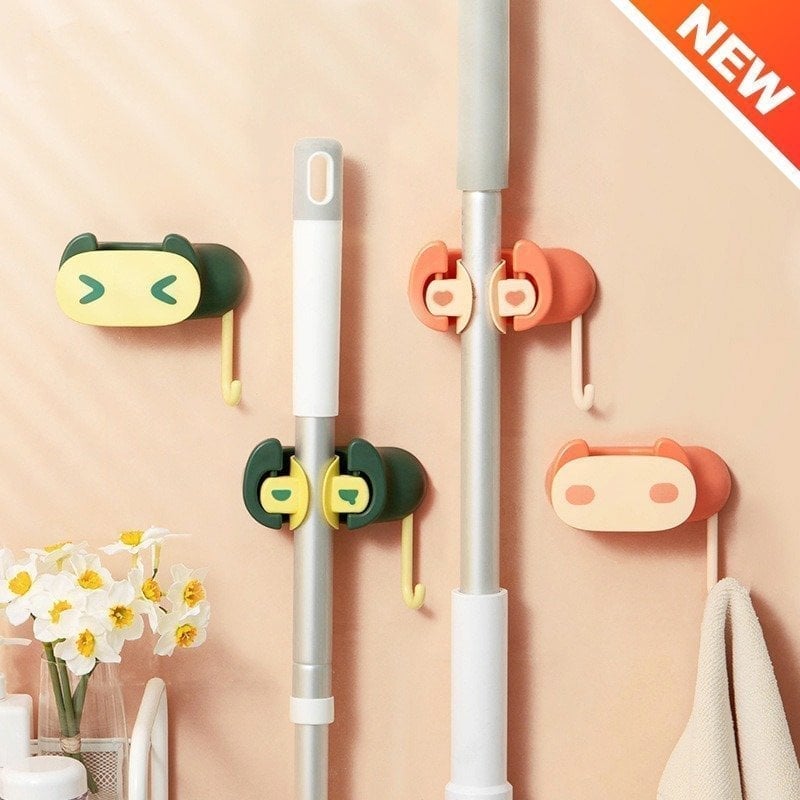 🔥Wall Mounted Mop Organizer-Buy 5 Get Extra 3 Free & Free Shipping(Save $30 Only !)