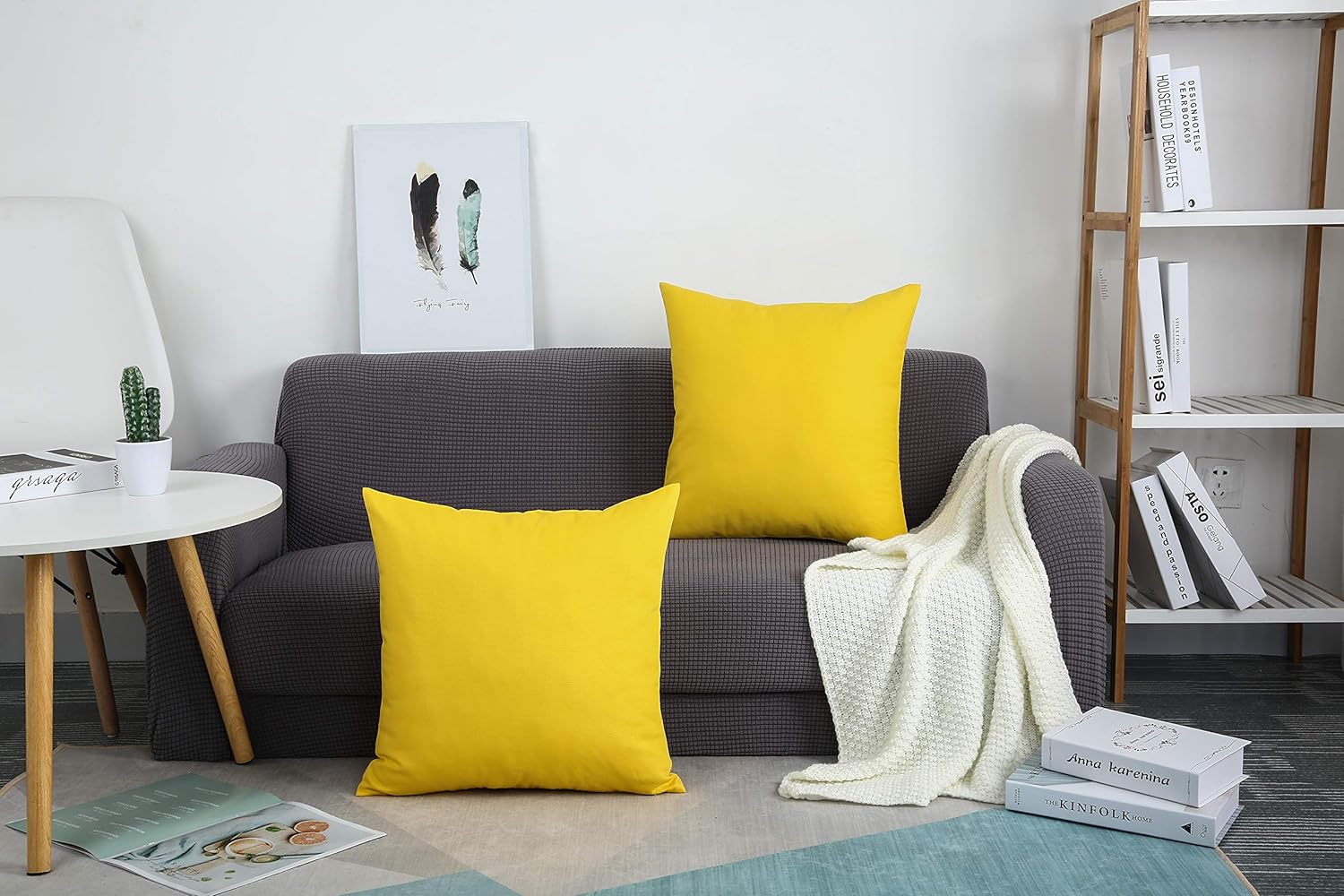 Ochre-Cushion Covers Pack of Two