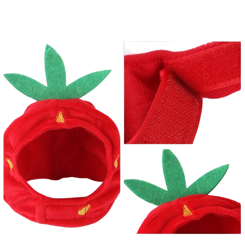 Strawberry Headgear For Cats