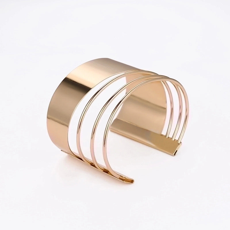 Alloy Gold Plated Silver Plated Hip-Hop Classic Style Streetwear Plating Hollow Out Inlay Animal Artificial Crystal Artificial Pearls Zircon Wristband Bangle