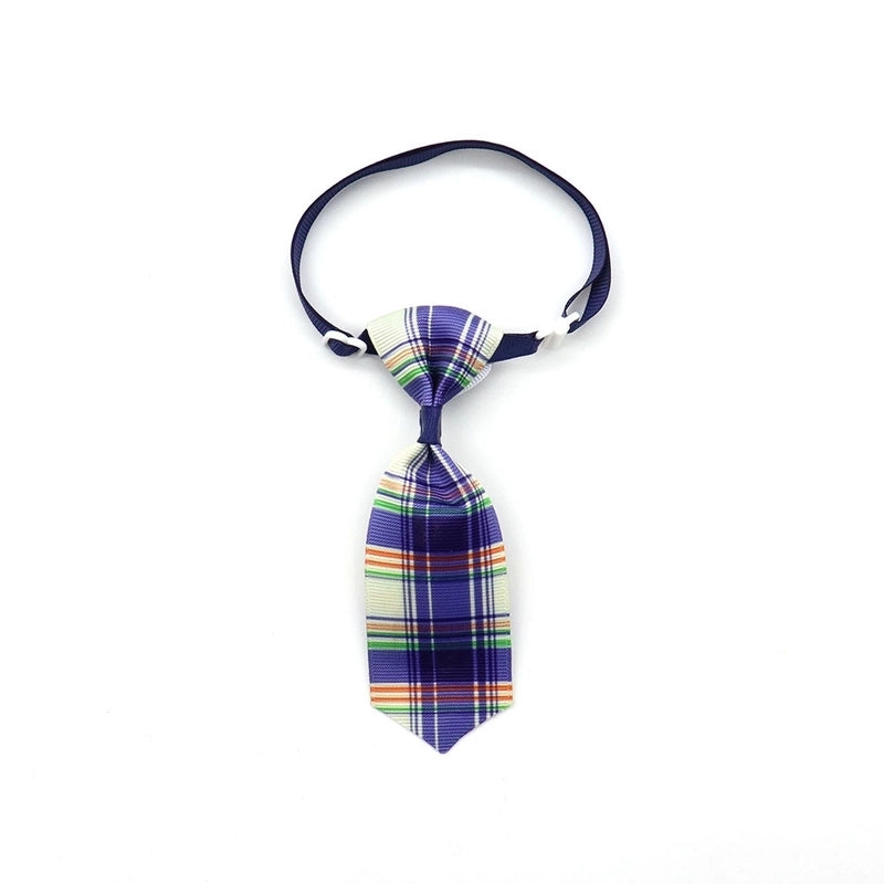 Fashion Pet Dog Cat Tie Collar Accessories Plaid Striped Pet Bow Tie