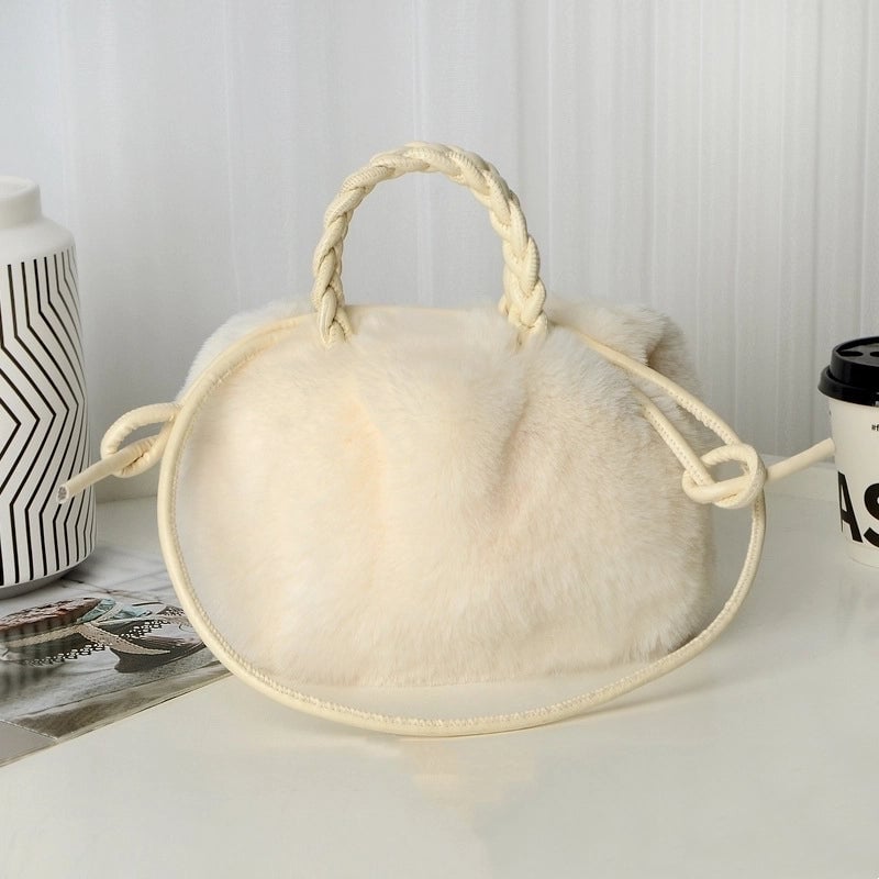 Halloween Medium Plush Oval Magnetic Buckle Cloud Shape Bag