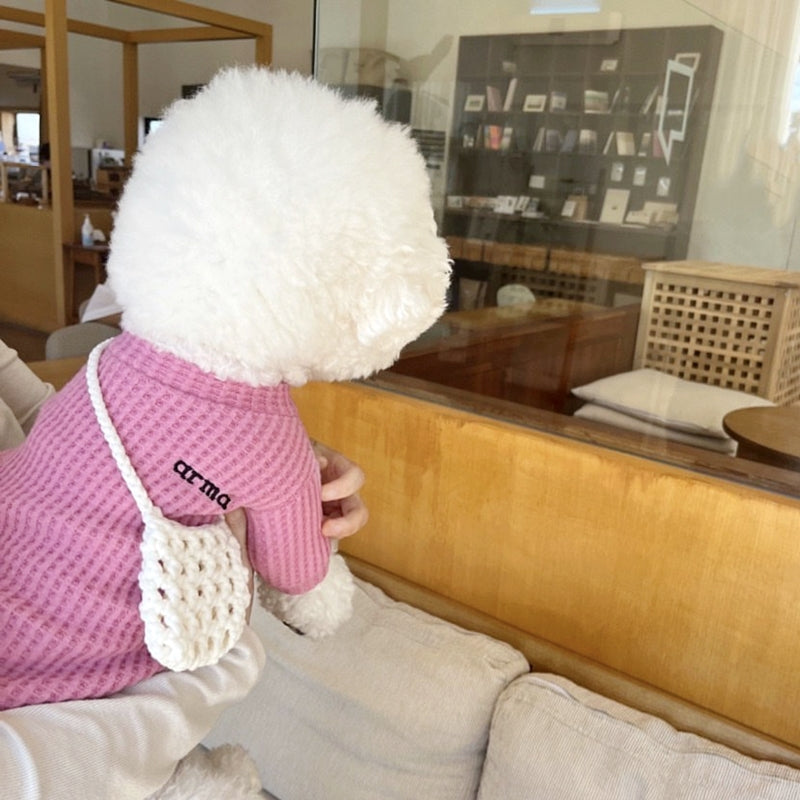 Waffle Soft Casual Dog Cat Sweater