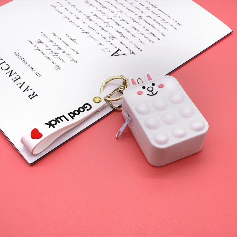 Unisex Fruit Silica Gel Zipper Coin Purses