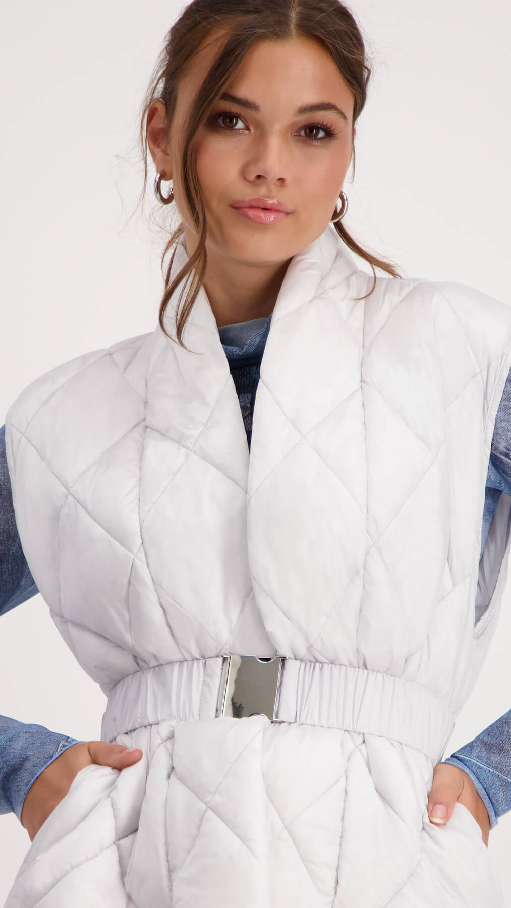 Shawl Collar Waistcoat - Cloudy Grey