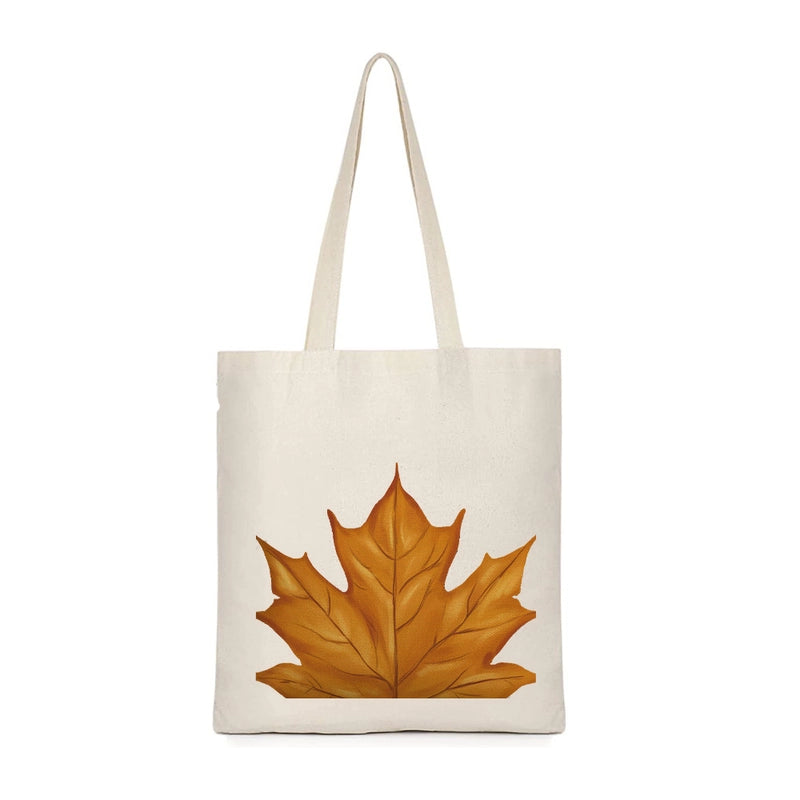 Halloween Women's Canvas Pumpkin Letter Cute Square Open Canvas Bag