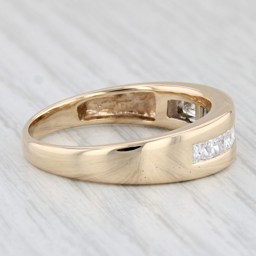 1.25ctw Diamond Men's Wedding Band 14k Yellow Gold Size 13 Ring