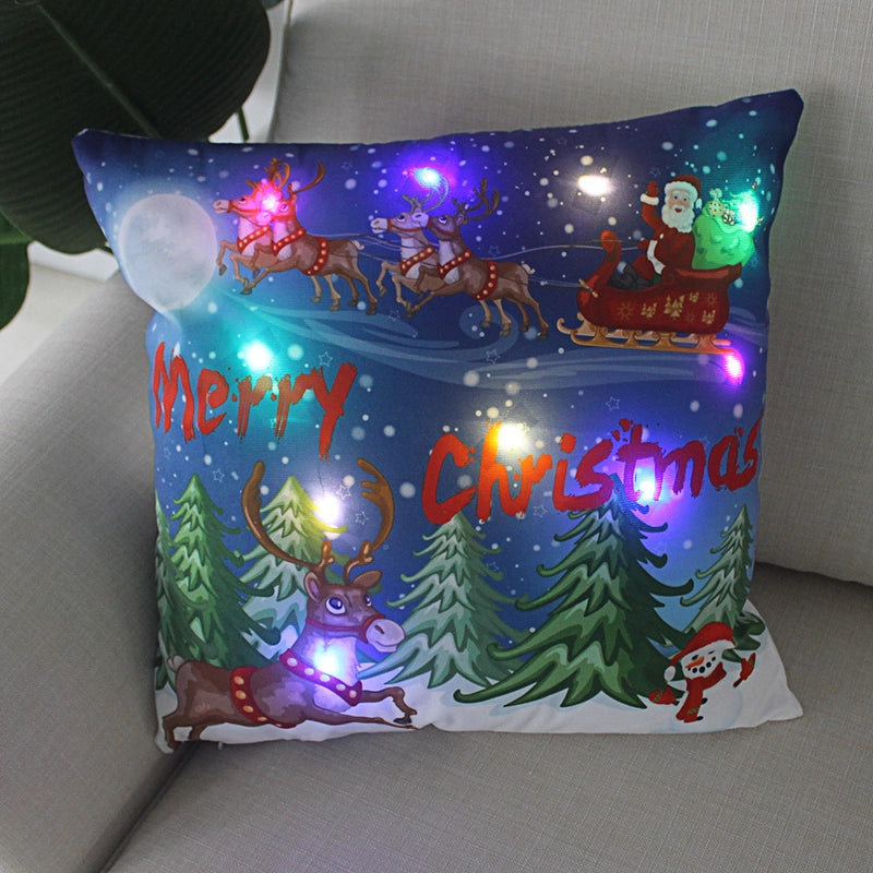Fashion Santa Claus Plush Pillow Cases