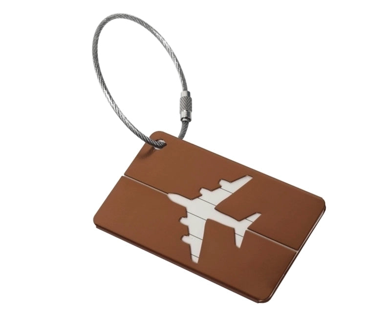 Aluminum Alloy Luggage Tag Boarding Metal Luggage Aircraft Shipping Elevator Tag Spot Factory