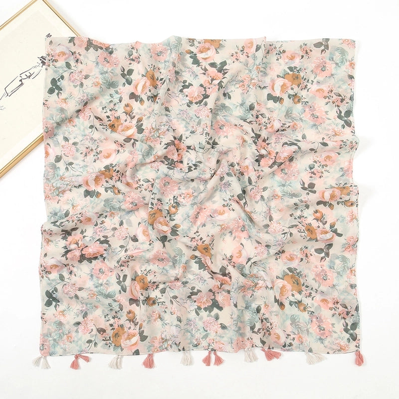 Unisex Vacation Sweet Geometric Polyester Scarf