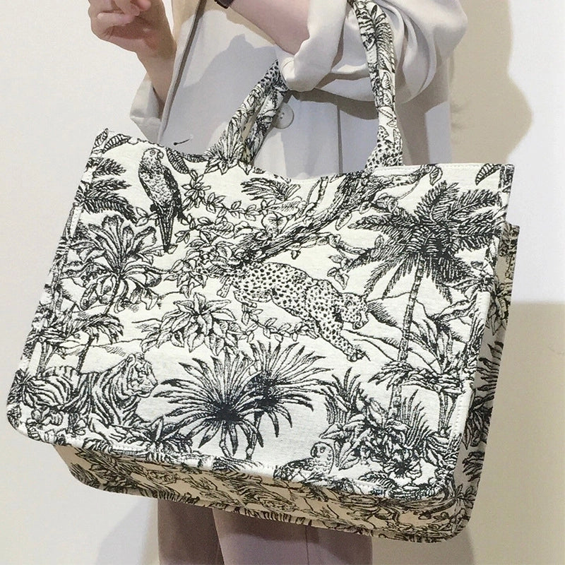 Women's Large Winter Autumn Canvas Vintage Style Handbag