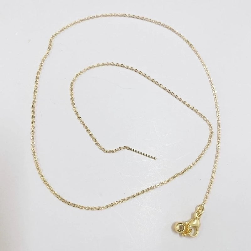 Minimalist Classic Style Solid Color Copper 18k Gold Plated 24k Gold Plated White Gold Plated Necklace In Bulk