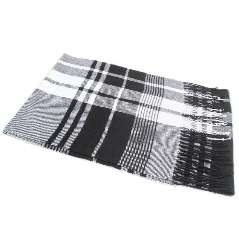 Autumn And Winter New Business Casual Men's Scarf Cashmere Striped Student Scarf Unisex Gift