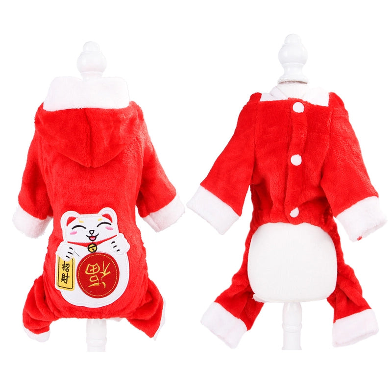 Casual Cute Coral Fleece Animal Pet Clothing
