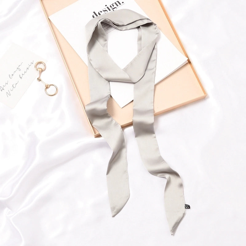 Women's Fashion Solid Color Satin Silk Scarves