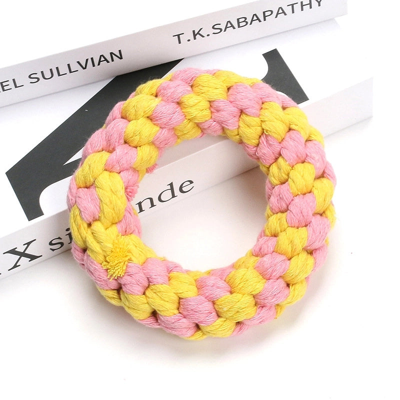 Cute Woven Animal Cotton Rope Molar Cat And Dog Toys
