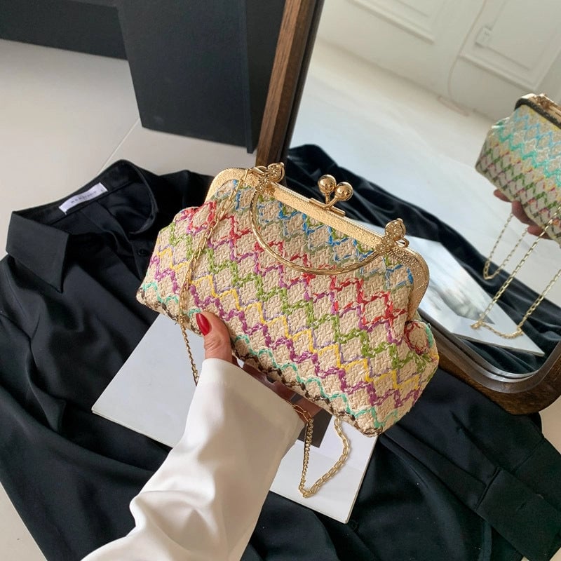 Women's Small All Seasons Braid Ethnic Style Handbag