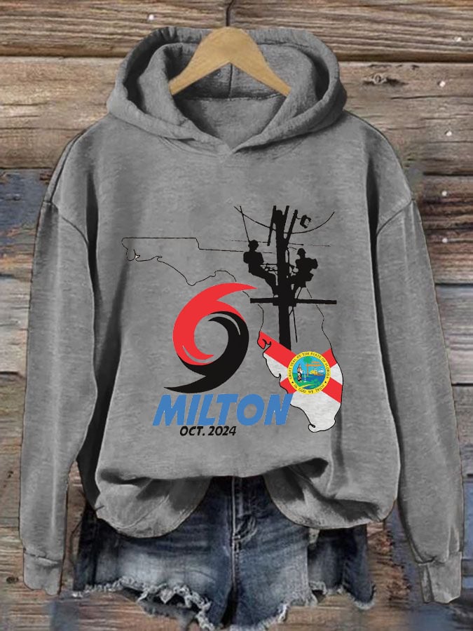 Women's Hurricane Helene Southern Strong Print Hoodie