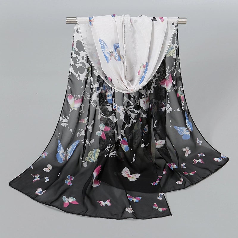 Women's Streetwear Solid Color Chiffon Scarves & Gloves
