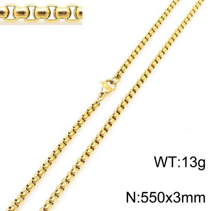 Minimalist Geometric Stainless Steel Plating Necklace 1 Piece