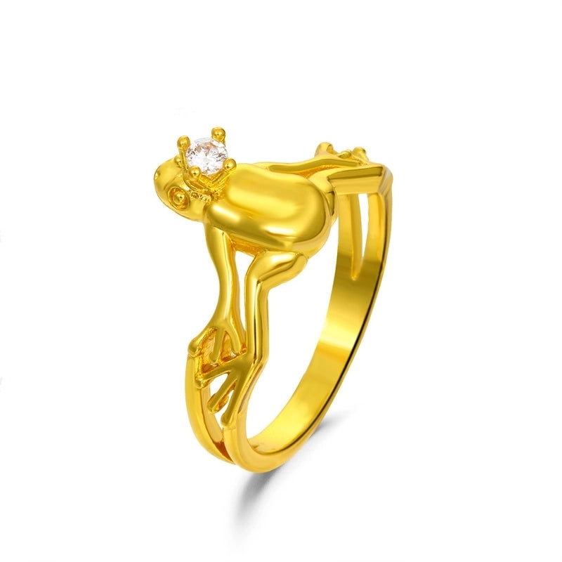 New Style Copper Inlaid Zircon Butterfly Star Leaf Opening Ring