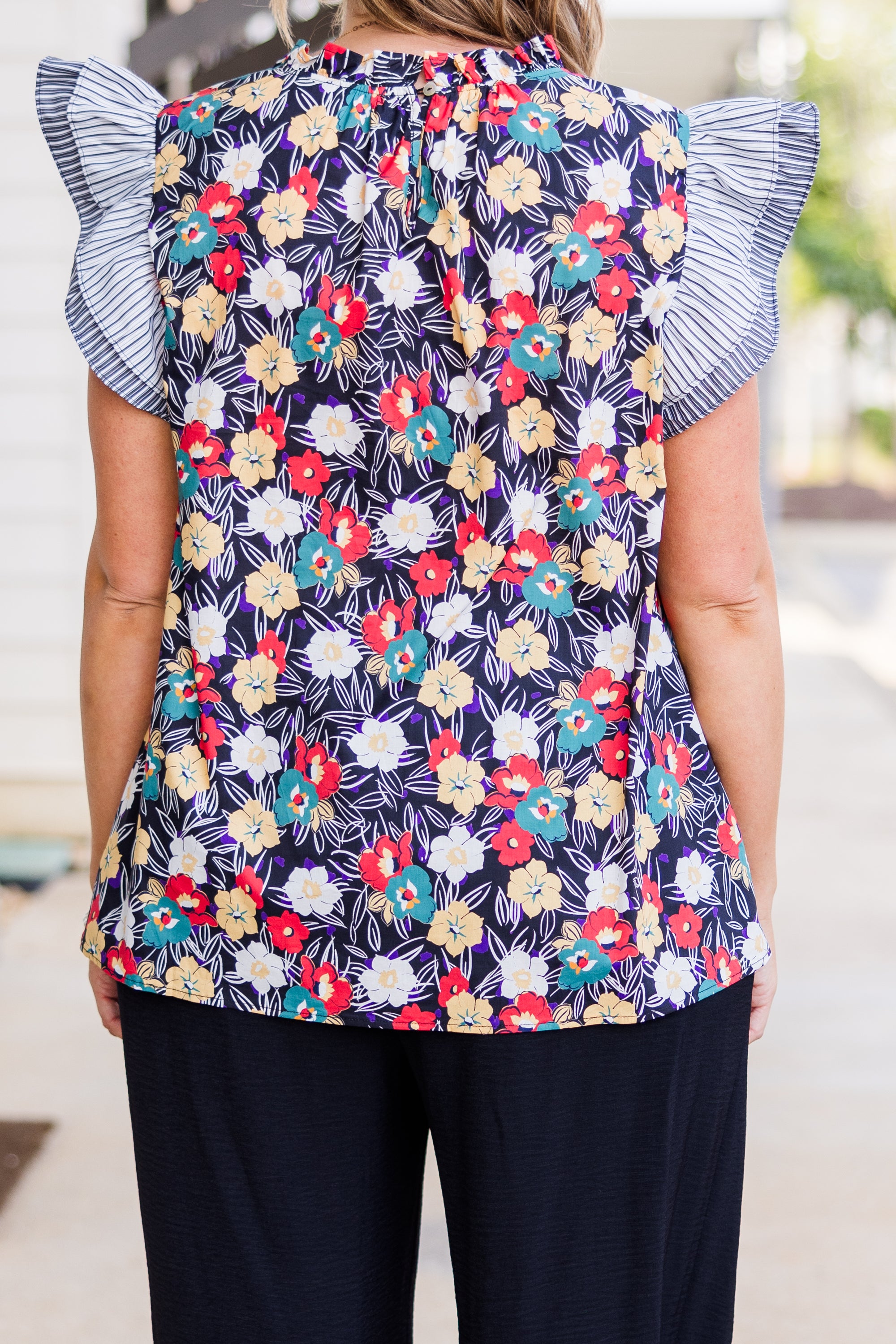 Bleeding Hearts Top. Black