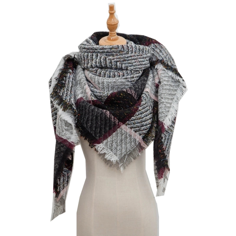 Women's Casual Lattice Polyester Scarf