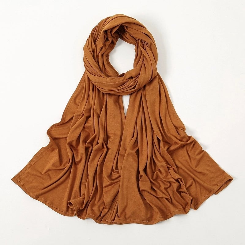 Hot New Solid Color Mercerized Cotton Jersey Scarf Soft Scarf Spot