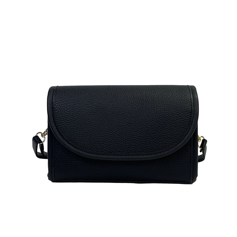 Women's Small Pu Leather Color Block Elegant Square Magnetic Buckle Shoulder Bag Crossbody Bag Square Bag