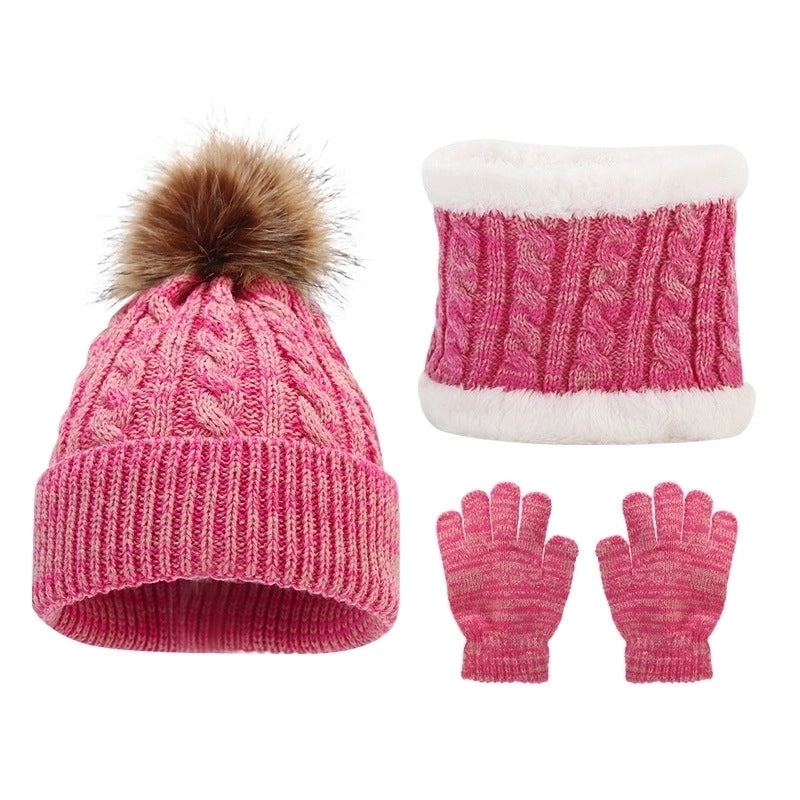 Kid's Basic Minimalist Solid Color Wool Cap