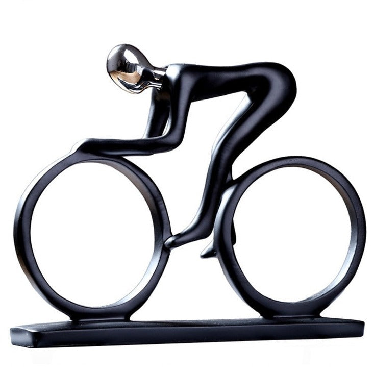 Nordic Abstract Cyclist Sculpture