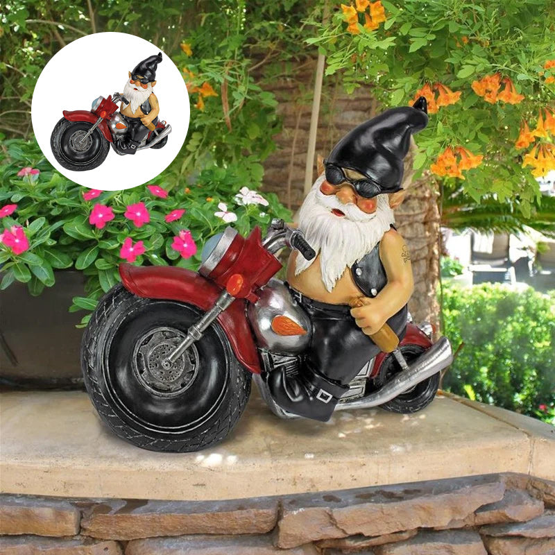 THE BIKER GNOME STATUE