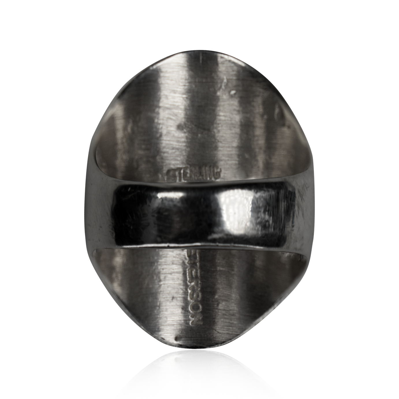 Sacred Wings Sterling Silver Signet Ring by Calvin Peterson