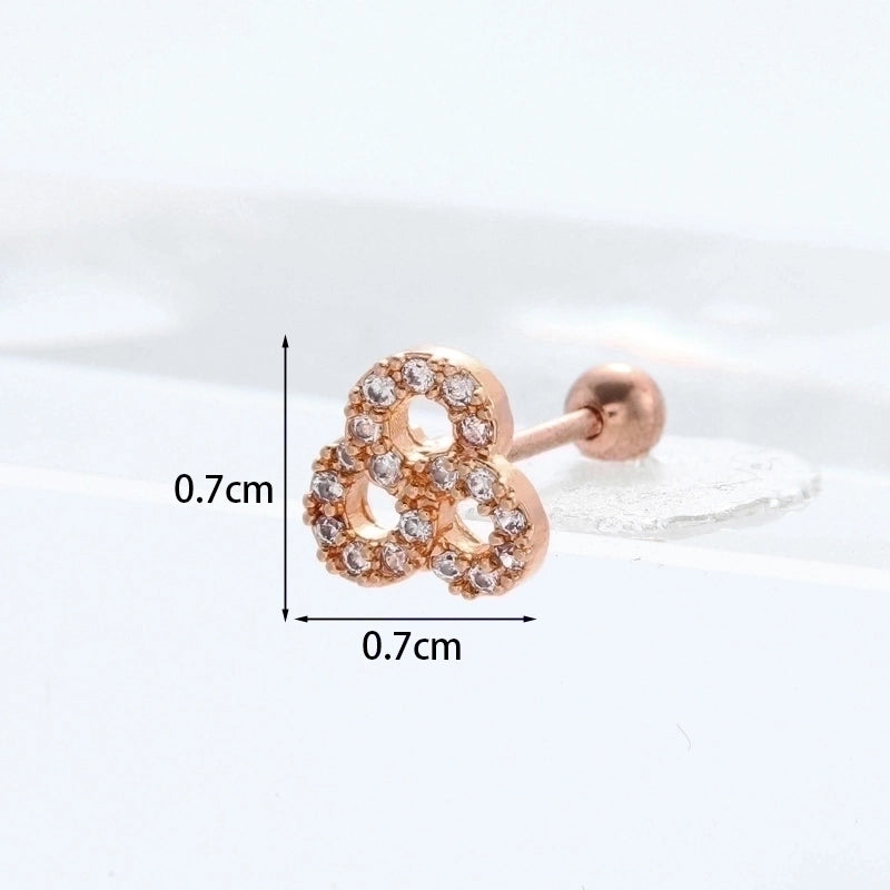 Ear Cartilage Rings & Studs Exaggerated Animal 316L Stainless Steel  Copper