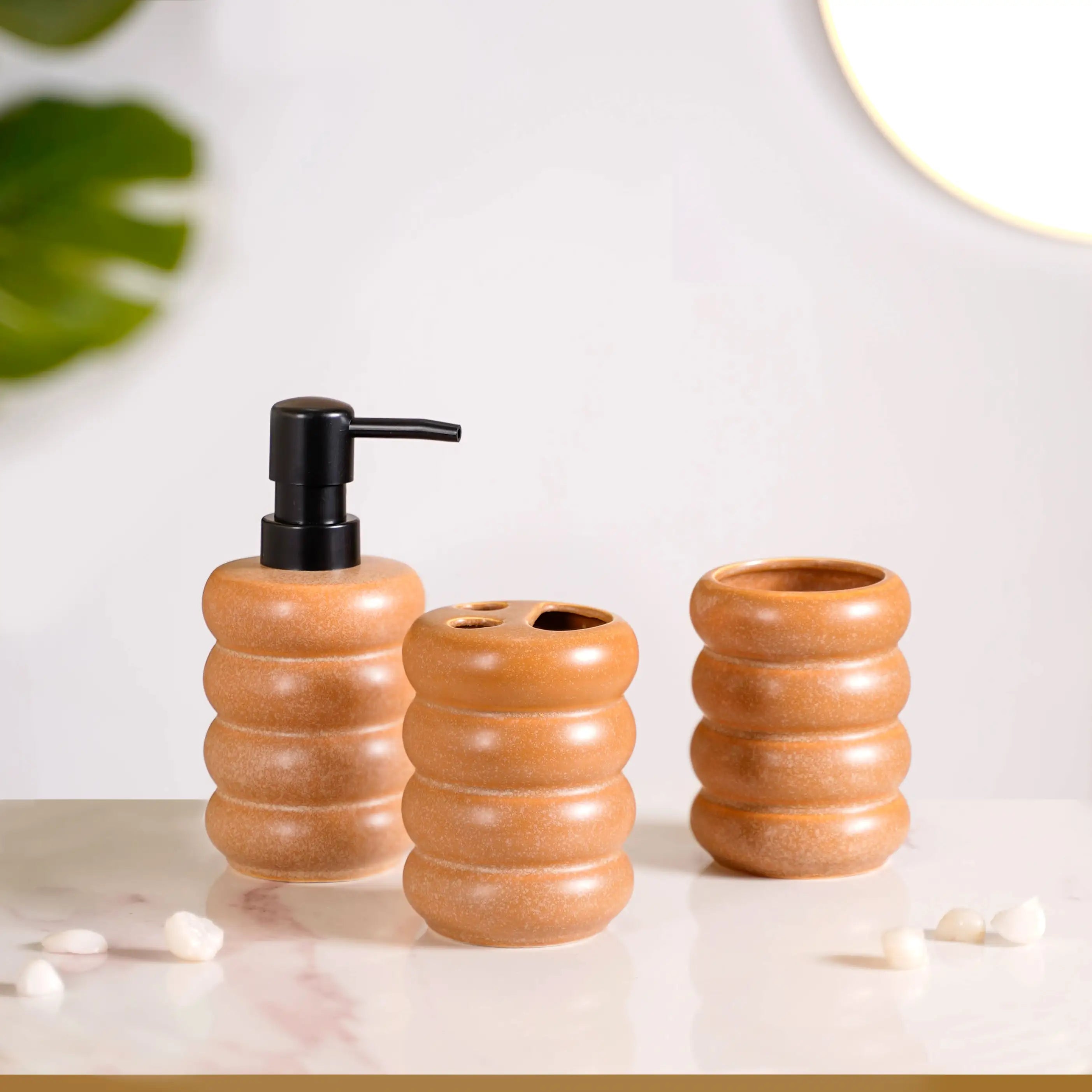 Modern Ochre Bathroom Set Of 3