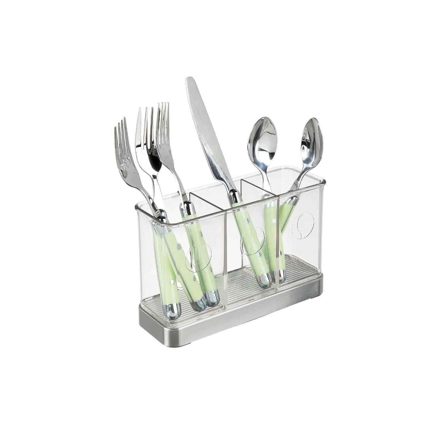 Forma Flatware Organiser - Brushed Nickel