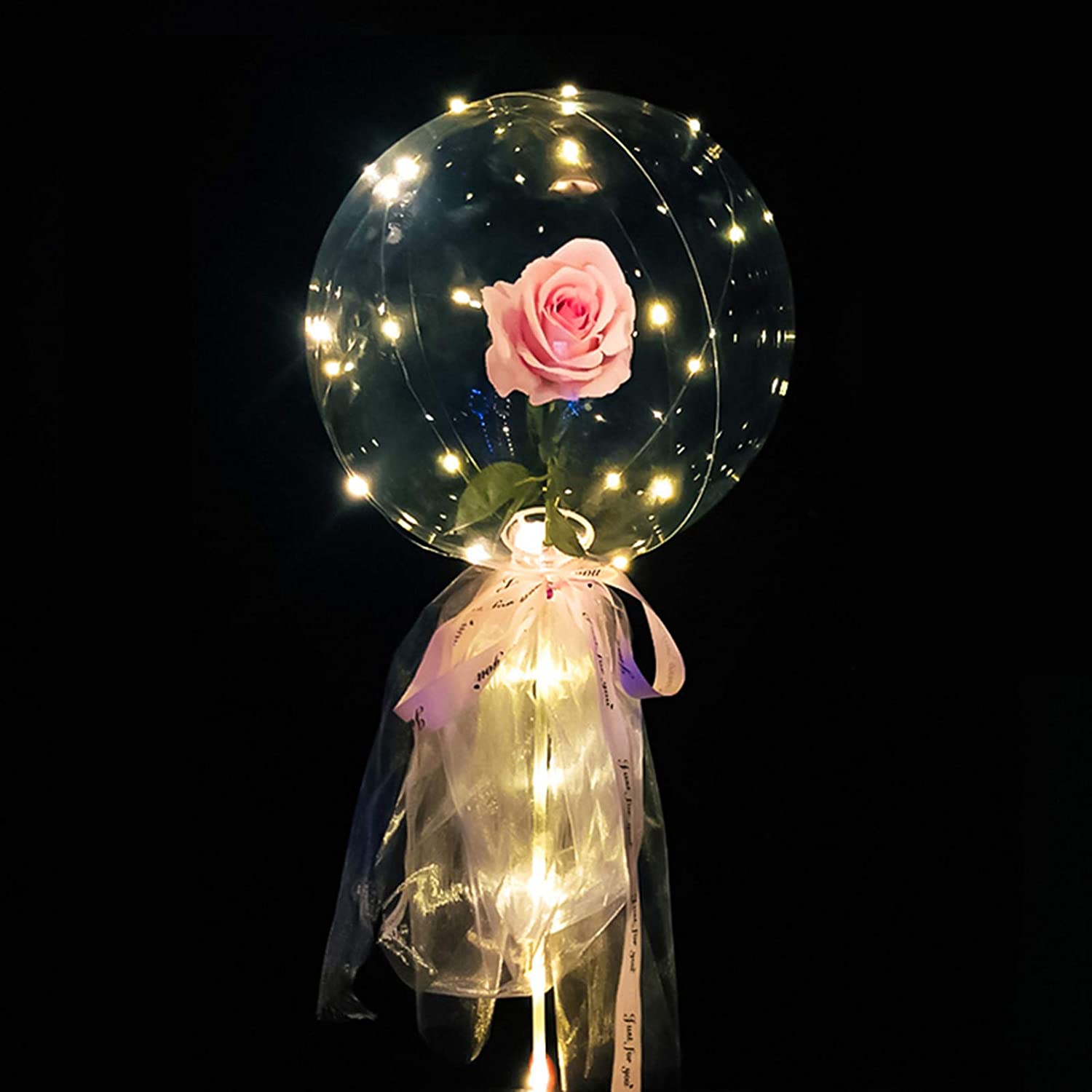 LED BALLOON ROSE BOUQUET( 2 Pcs)