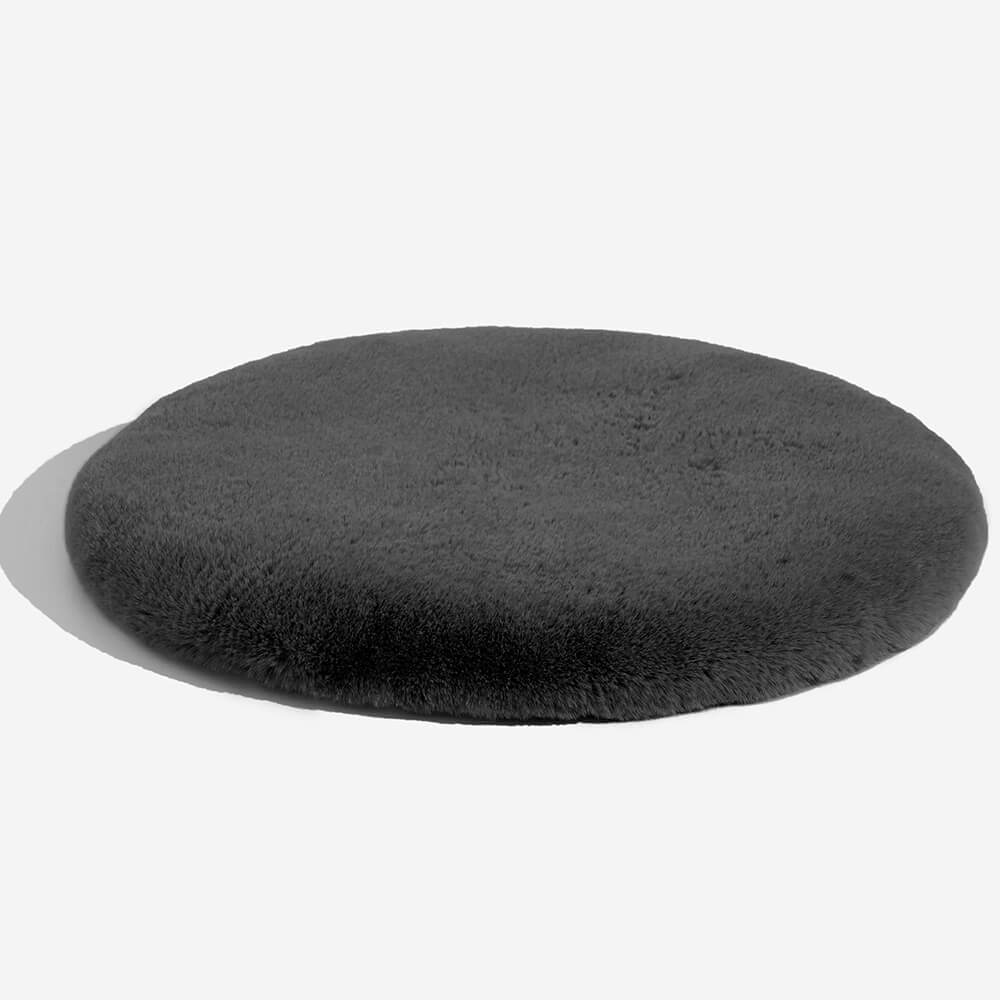 Super Soft Handmade Imitation Fur Round Fluffy Pet Fuzzy Mat