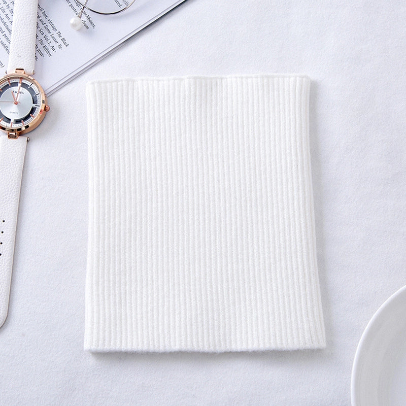 Cashmere Neck Sleeve Women's Knitted Elastic High Neck Cervical Warm Shading Neck High Neck Fake Collar Hair Band Headband Scarf