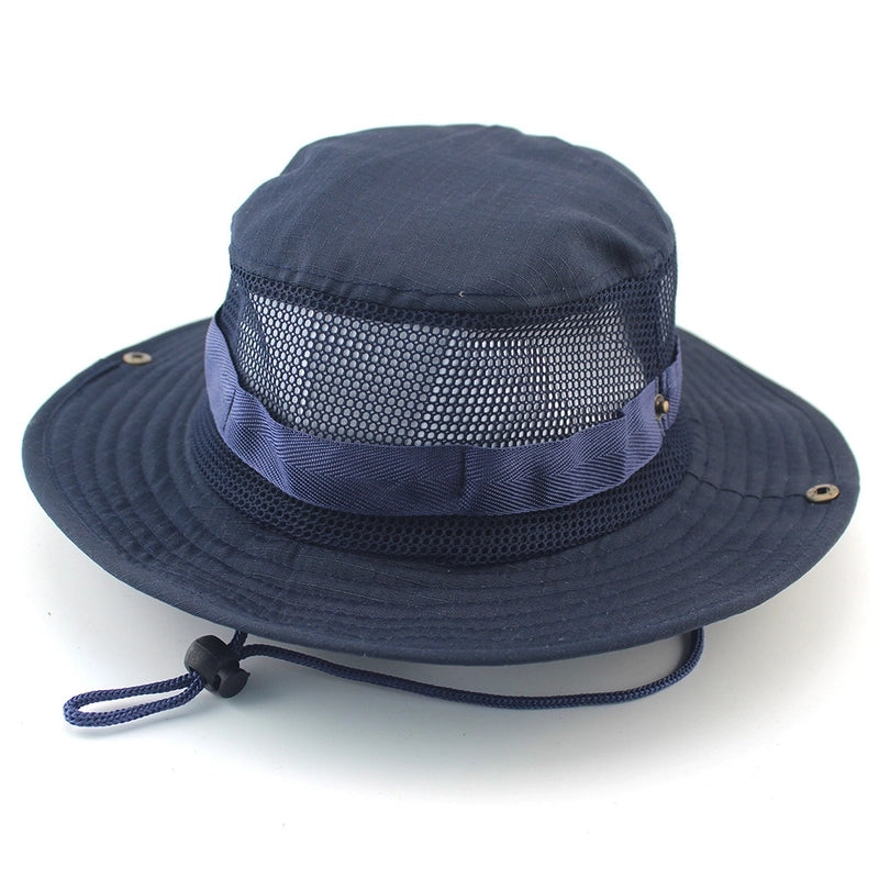Hot Outdoor Sunscreen Round Edge Hat Mountaineering Hat Camouflage Jungle Hat Benney Hat Men's And Women's Fisherman Hat
