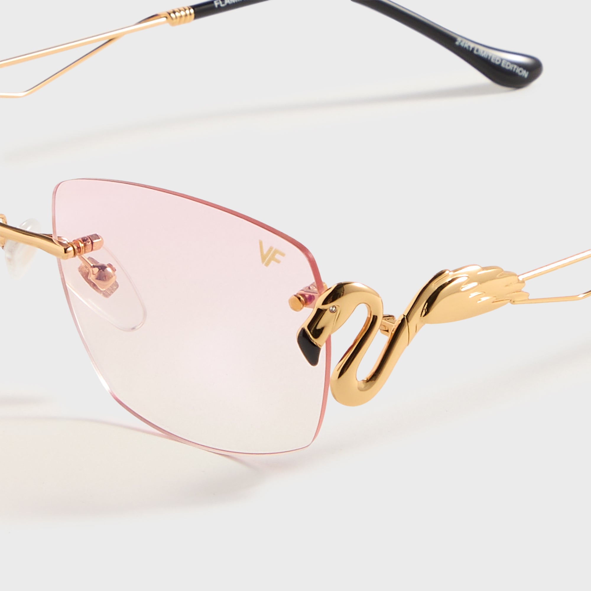 Vintage Frames Flamingo 24KT Yellow Gold - Pink Gradient