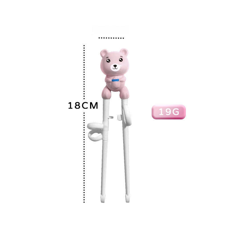 Portable Feeding Children's Tableware Set Cartoon Learning Chopsticks Training Chopsticks 304 Stainless Steel Spoon Fork